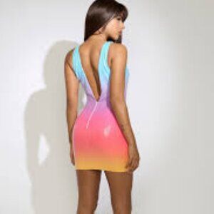 Runaway the Label NWT Rainbow Dress